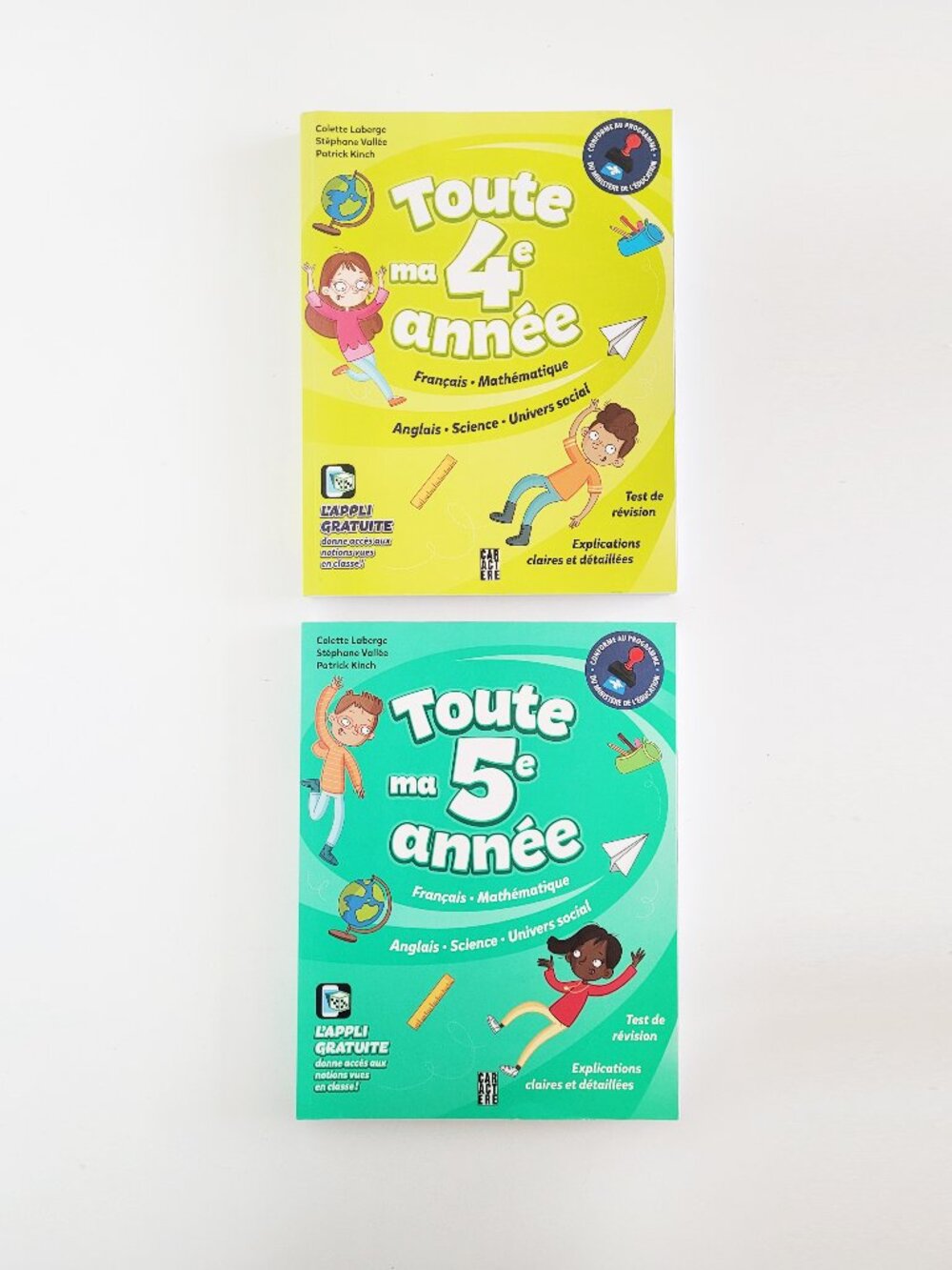 Toute ma 4e annee and Toute ma 5e annee French Workbooks - Brand New